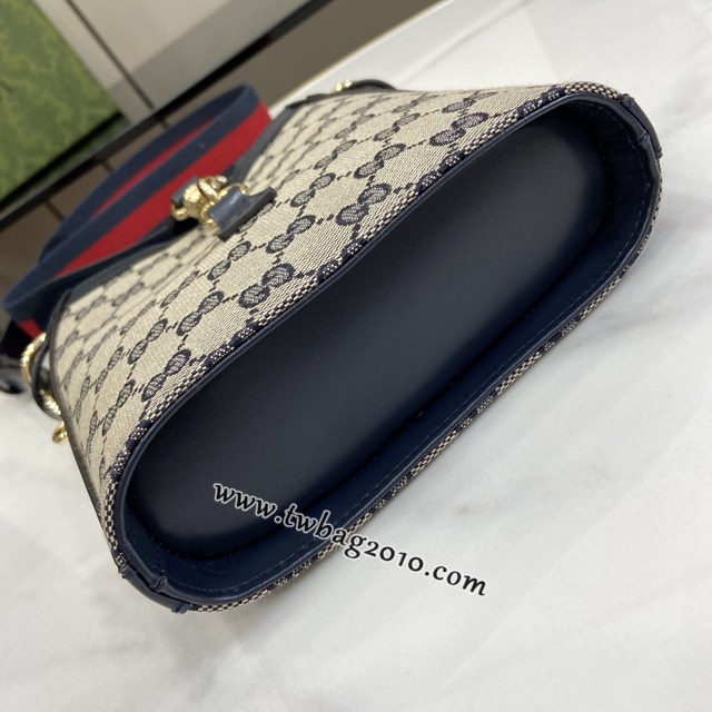 gucci專櫃新款女士手袋 古馳Original GG帆布經典GG小號水桶包 jcp1514